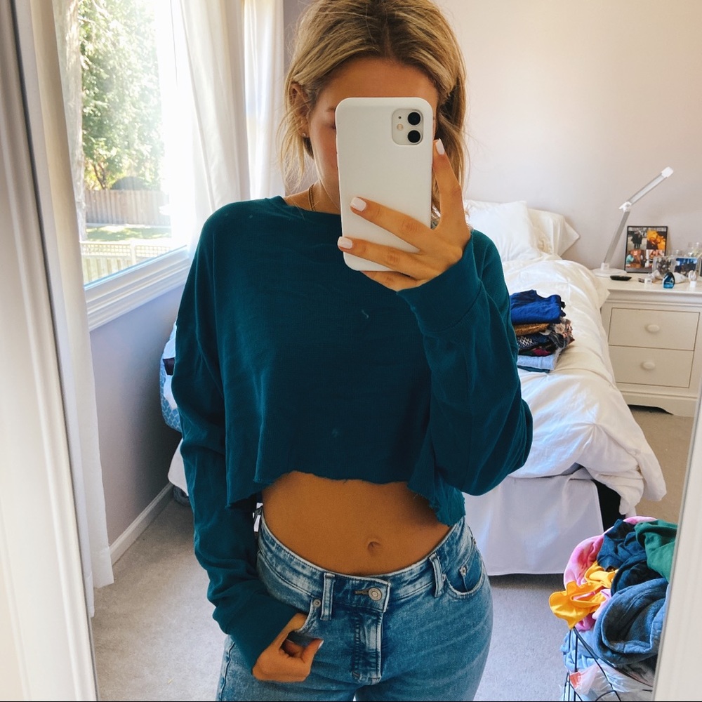 Long Sleeve Cropped Shirt